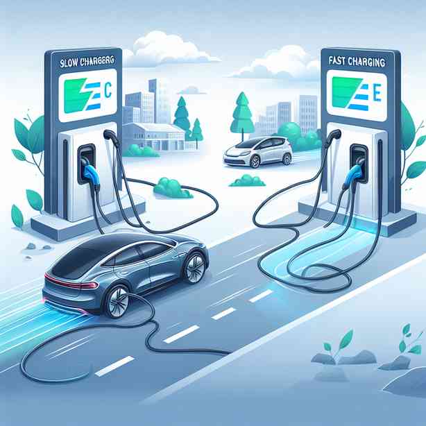 전기차 충전 속도 비교 – 완속 vs 급속 차이점 전기차 충전 속도 비교 – 완속 vs 급속 차이점